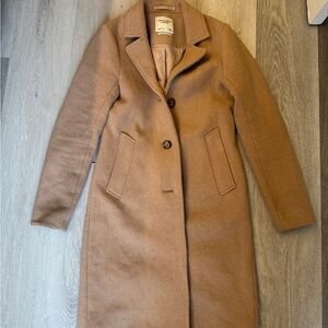Abercrombie wool blend dad coat